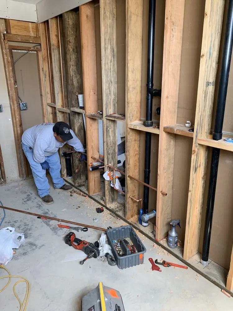 Commercial rough-in plumbing for Gas Line Repair in South Covell
